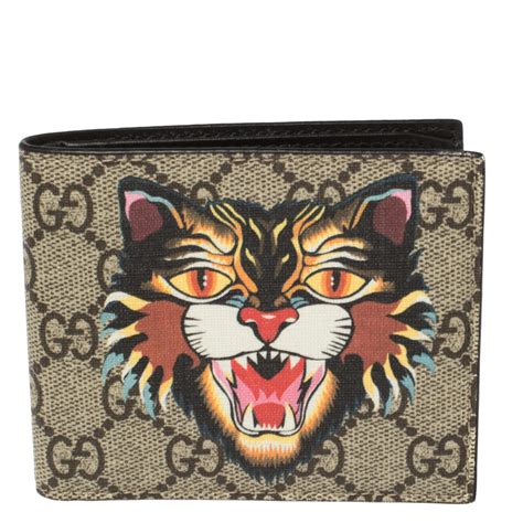 gucci cat print wallet|original Gucci wallet sale.